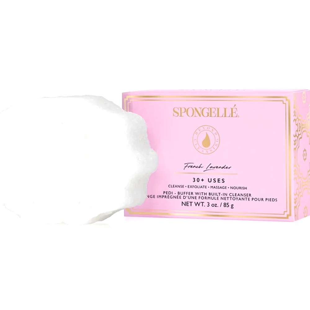 SPONGELLE FRENCH LAVENDER CLEANSING PEDI-BUFFER